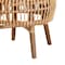 Bali & Pari Nagoya Modern Bohemian Natural Rattan Tall Lounge Chair 235-13343-ZORO - alternate 6